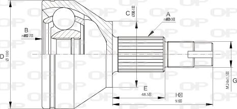 Open Parts CVJ5673.10 - Jeu de joints, arbre de transmission cwaw.fr