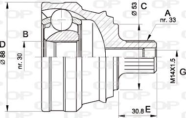 Open Parts CVJ5090.10 - Jeu de joints, arbre de transmission cwaw.fr