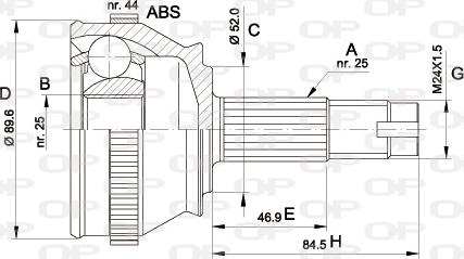 Open Parts CVJ5092.10 - Jeu de joints, arbre de transmission cwaw.fr