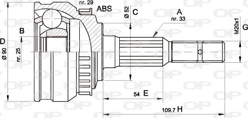 Open Parts CVJ5047.10 - Jeu de joints, arbre de transmission cwaw.fr