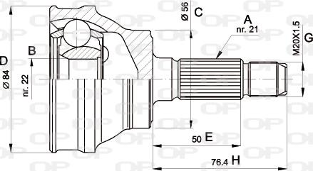 Open Parts CVJ5060.10 - Jeu de joints, arbre de transmission cwaw.fr