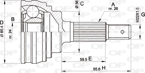 Open Parts CVJ5067.10 - Jeu de joints, arbre de transmission cwaw.fr