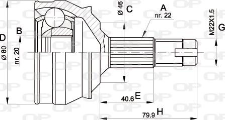 Open Parts CVJ5011.10 - Jeu de joints, arbre de transmission cwaw.fr