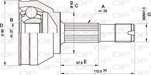 Open Parts CVJ5018.10 - Jeu de joints, arbre de transmission cwaw.fr