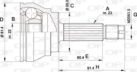 Open Parts CVJ5012.10 - Jeu de joints, arbre de transmission cwaw.fr