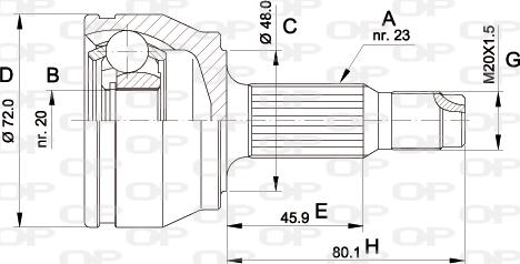 Open Parts CVJ5037.10 - Jeu de joints, arbre de transmission cwaw.fr