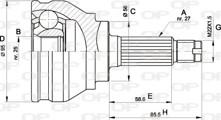 Open Parts CVJ5151.10 - Jeu de joints, arbre de transmission cwaw.fr