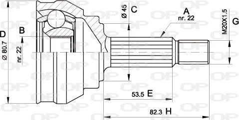 Open Parts CVJ5158.10 - Jeu de joints, arbre de transmission cwaw.fr