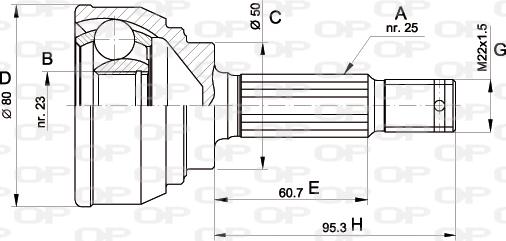 Open Parts CVJ5103.10 - Jeu de joints, arbre de transmission cwaw.fr