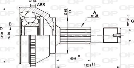 Open Parts CVJ5118.10 - Jeu de joints, arbre de transmission cwaw.fr