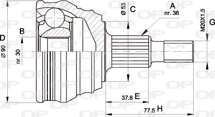 Open Parts CVJ5189.10 - Jeu de joints, arbre de transmission cwaw.fr