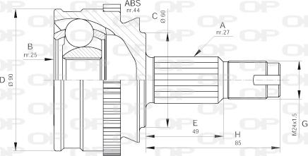 Open Parts CVJ5186.10 - Jeu de joints, arbre de transmission cwaw.fr