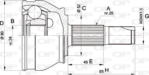 Open Parts CVJ5183.10 - Jeu de joints, arbre de transmission cwaw.fr