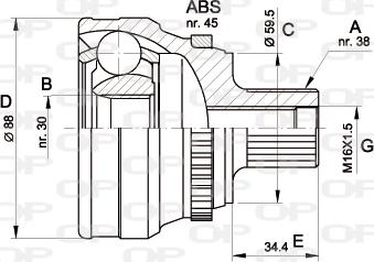 Open Parts CVJ5139.10 - Jeu de joints, arbre de transmission cwaw.fr