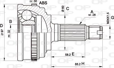 Open Parts CVJ5130.10 - Jeu de joints, arbre de transmission cwaw.fr