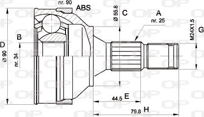 Open Parts CVJ5138.10 - Jeu de joints, arbre de transmission cwaw.fr