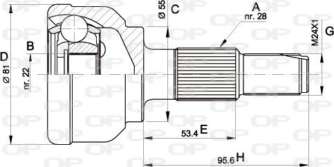 Open Parts CVJ5124.10 - Jeu de joints, arbre de transmission cwaw.fr