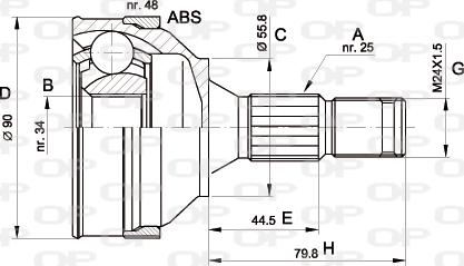 Open Parts CVJ5176.10 - Jeu de joints, arbre de transmission cwaw.fr