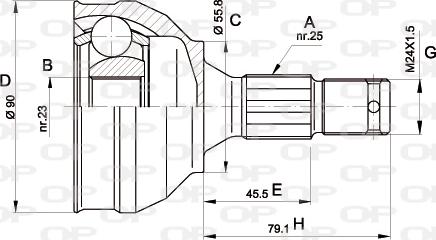 Open Parts CVJ5177.10 - Jeu de joints, arbre de transmission cwaw.fr