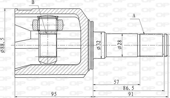 Open Parts CVJ5846.20 - Jeu de joints, arbre de transmission cwaw.fr