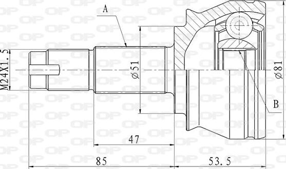 Open Parts CVJ5841.10 - Jeu de joints, arbre de transmission cwaw.fr