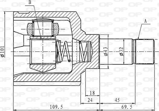 Open Parts CVJ5856.20 - Jeu de joints, arbre de transmission cwaw.fr