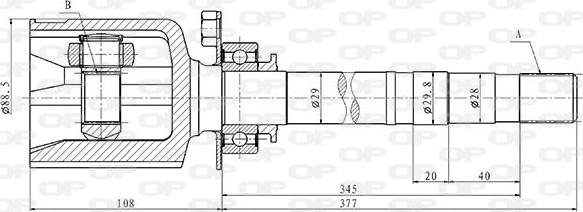 Open Parts CVJ5850.20 - Jeu de joints, arbre de transmission cwaw.fr