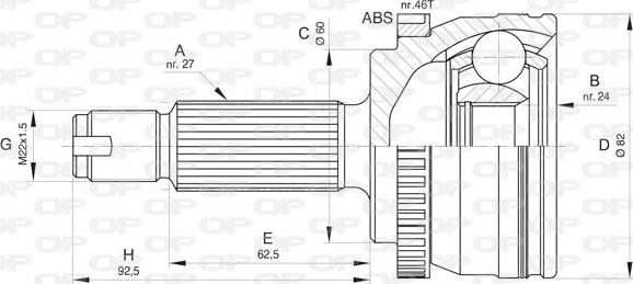 Open Parts CVJ5805.10 - Jeu de joints, arbre de transmission cwaw.fr