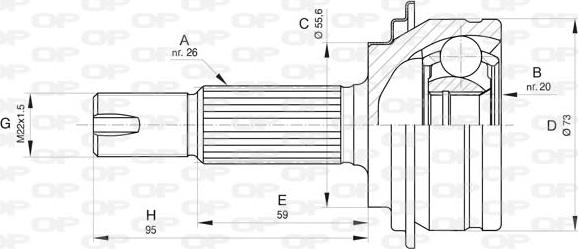 Open Parts CVJ5818.10 - Jeu de joints, arbre de transmission cwaw.fr