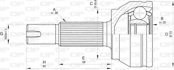 Open Parts CVJ5839.10 - Jeu de joints, arbre de transmission cwaw.fr