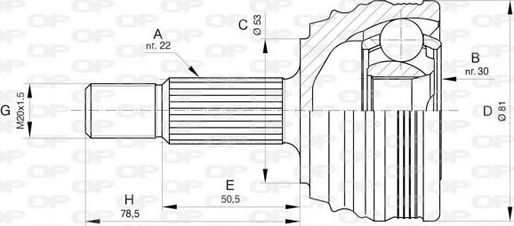 Open Parts CVJ5838.10 - Jeu de joints, arbre de transmission cwaw.fr