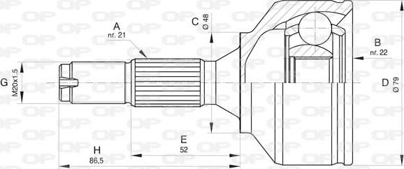 Open Parts CVJ5837.10 - Jeu de joints, arbre de transmission cwaw.fr