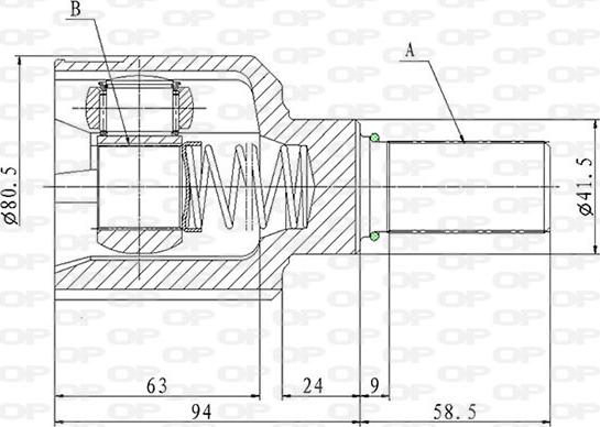 Open Parts CVJ5870.20 - Jeu de joints, arbre de transmission cwaw.fr