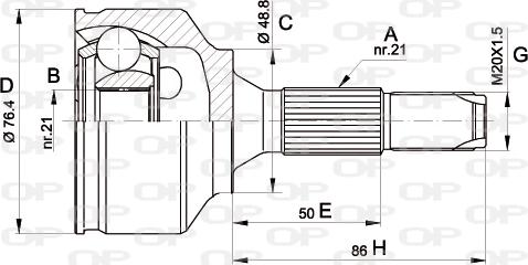 Open Parts CVJ5394.10 - Jeu de joints, arbre de transmission cwaw.fr