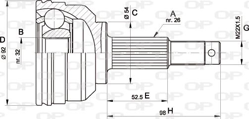 Open Parts CVJ5345.10 - Jeu de joints, arbre de transmission cwaw.fr