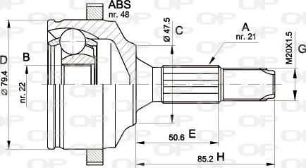 Open Parts CVJ5369.10 - Jeu de joints, arbre de transmission cwaw.fr