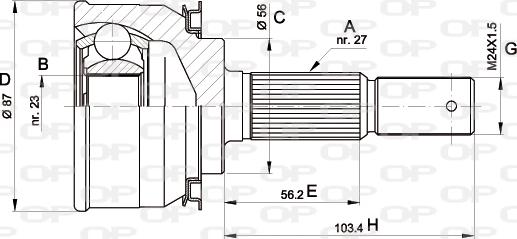 Open Parts CVJ5308.10 - Jeu de joints, arbre de transmission cwaw.fr