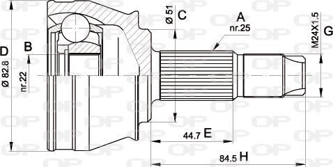 Open Parts CVJ5302.10 - Jeu de joints, arbre de transmission cwaw.fr