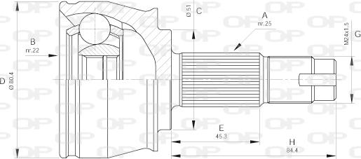 Open Parts CVJ5383.10 - Jeu de joints, arbre de transmission cwaw.fr