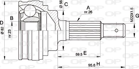 Open Parts CVJ5336.10 - Jeu de joints, arbre de transmission cwaw.fr