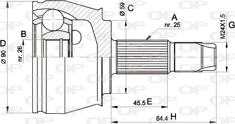 Open Parts CVJ5375.10 - Jeu de joints, arbre de transmission cwaw.fr