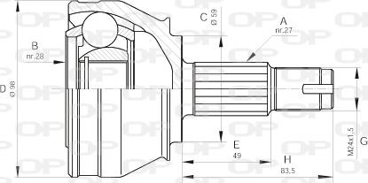 Open Parts CVJ5295.10 - Jeu de joints, arbre de transmission cwaw.fr