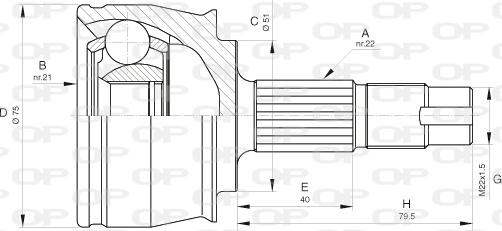 Open Parts CVJ5291.10 - Jeu de joints, arbre de transmission cwaw.fr