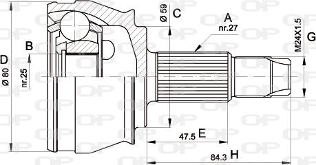 Open Parts CVJ5292.10 - Jeu de joints, arbre de transmission cwaw.fr