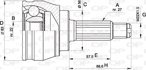 Open Parts CVJ5241.10 - Jeu de joints, arbre de transmission cwaw.fr