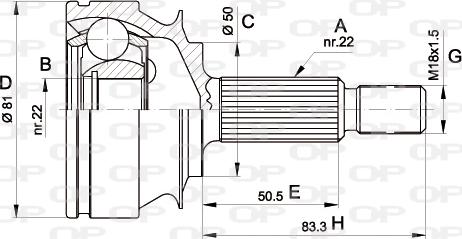 Open Parts CVJ5267.10 - Jeu de joints, arbre de transmission cwaw.fr