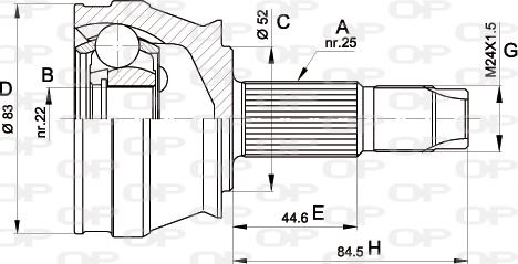 Open Parts CVJ5209.10 - Jeu de joints, arbre de transmission cwaw.fr