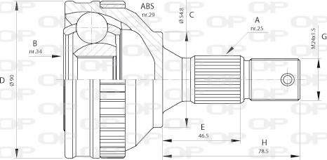 Open Parts CVJ5216.10 - Jeu de joints, arbre de transmission cwaw.fr