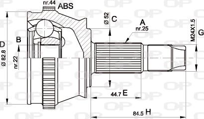 Open Parts CVJ5210.10 - Jeu de joints, arbre de transmission cwaw.fr