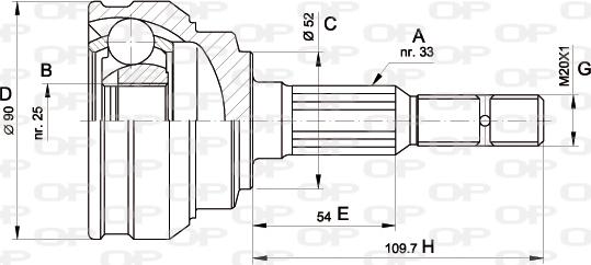 Open Parts CVJ5283.10 - Jeu de joints, arbre de transmission cwaw.fr